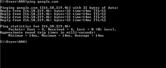 tracert speed test