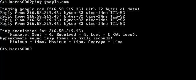 tracert speed test