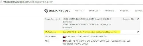 shared ip domain lookup