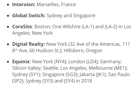 deals for new submarine cable landing sites