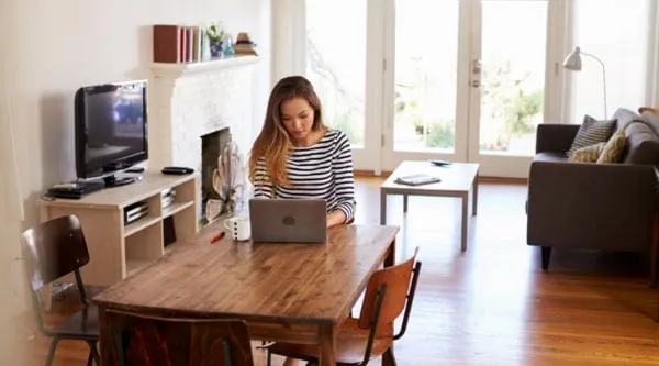 working from home